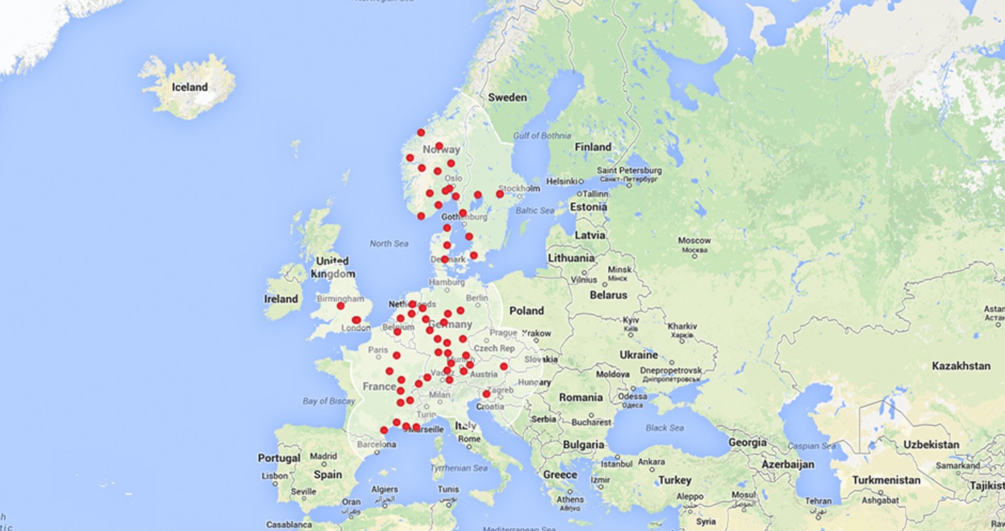 Tesla Supercharger Europa