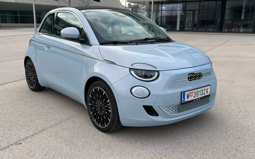 Fiat 500e Cabrio La Prima- offenherzig und leise 